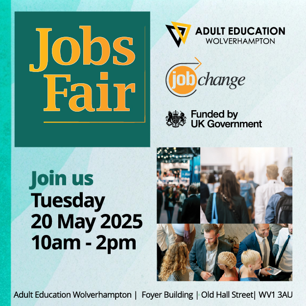 Find out about opportunities as Adult Education hosts Jobs Fair on 20 May, 2025