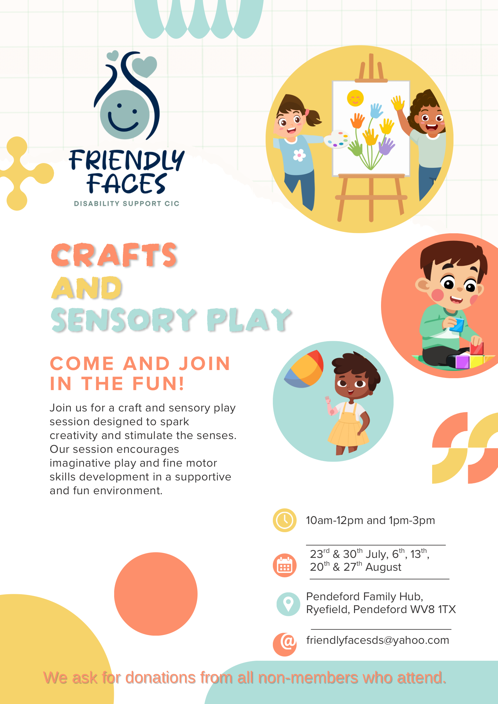 Friendly Faces - Crafts and Sensory Play