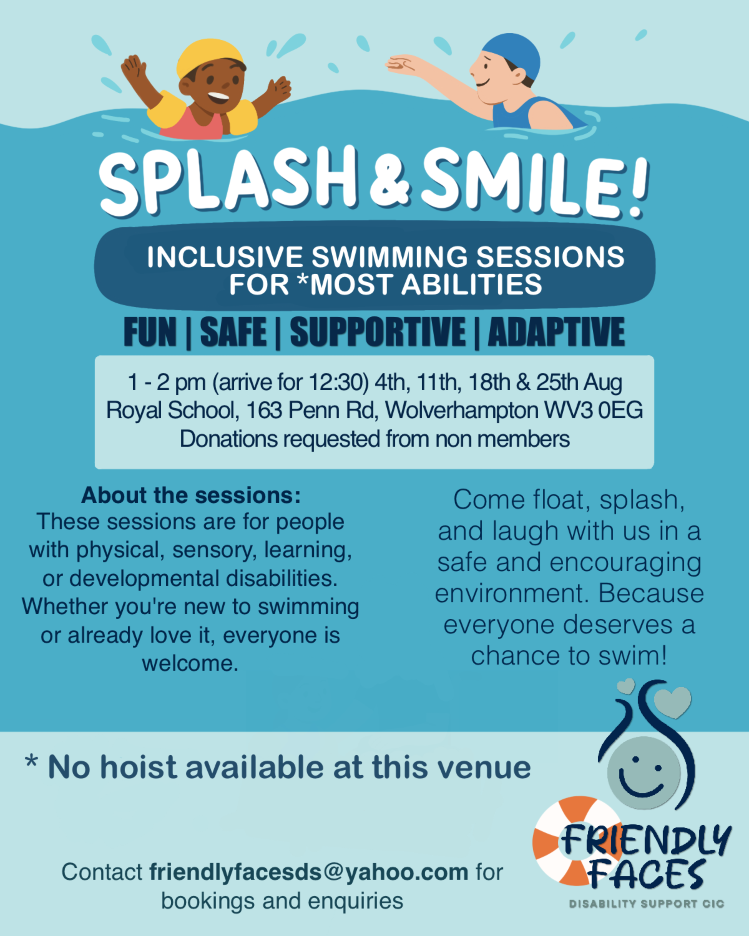 Friendly Faces - Inclusive Swimming